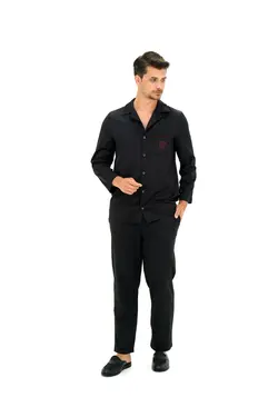 پیژامه کلاسیک مشکی برند D'S Damat کد 1647937568