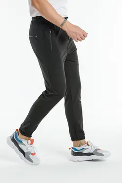 شلوار راحتی مردانه پارچه کشی پاچه مشکی نوعی برند Man’s Line کد 1647911767