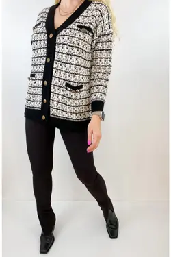 بافتنی کرم مشکی برند Modaonna کد 1648058039