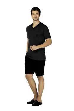 شلوارک یقه هفت خاکستری آنتراسیت برند D'S Damat کد 1648033387