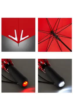 چتر led اتوماتیک نورانی قرمز برند Fare کد 1648144389