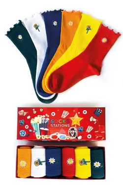 جعبه جوراب قلاب دوزی شده papatya برند Socks Stations کد 1648106110