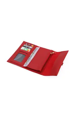 کیف پول قسمته سکه نرم مدل جیبدار بافتنی جا کارتی چرم زنانه برند PRS کد 1648089973