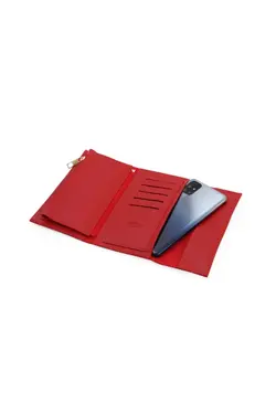 کیف پول قسمته سکه نرم مدل جیبدار بافتنی جا کارتی چرم زنانه برند PRS کد 1648089973