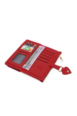 کیف پول قسمته سکه نرم مدل جیبدار بافتنی جا کارتی چرم زنانه برند PRS کد 1648089911