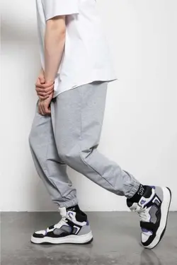 شلوار راحتی گشاد طوسی برند la gizzia کد 1648080313