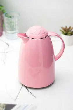 فلاسک خیلی گرم سرد نرم قلاب دوزی داخل 12ساعت چای 1lt صورتی شیشه است) میزان&amp; برند Depa کد 1699804931