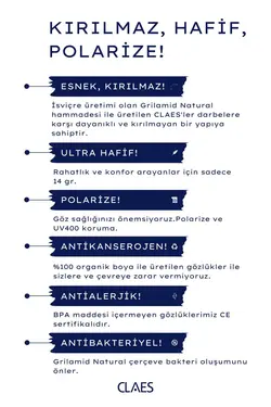 عینک پلاریزه سبک مشکی رالو برند CLAES کد 1698757641