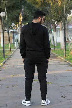 ست لباس راحتی جیب دار کلاهدار مردانه برند han collection کد 1698603922