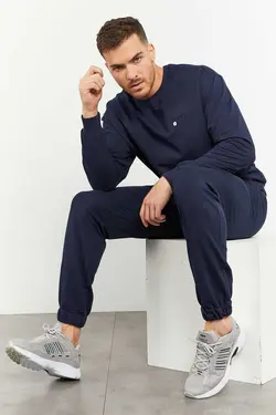 ست لباس راحتی گشاد یقه گرد پاچه لاستیک روزمره مردانه برند TOMMY LIFE کد 1698603621