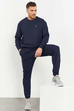 ست لباس راحتی گشاد یقه گرد پاچه لاستیک روزمره مردانه برند TOMMY LIFE کد 1698603621