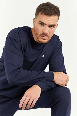 ست لباس راحتی گشاد یقه گرد پاچه لاستیک روزمره مردانه برند TOMMY LIFE کد 1698603621