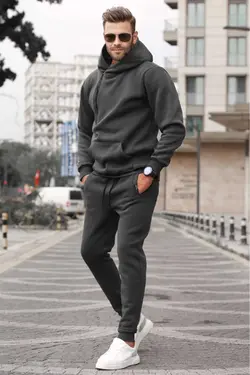 ست لباس راحتی دودی مردانه برند Madmext کد 1698603609