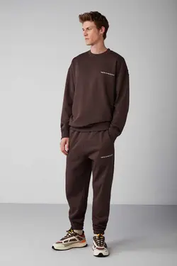 ست لباس راحت بافتنی قهوه‎ای برند GRIMELANGE کد 1698602955