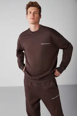 ست لباس راحت بافتنی قهوه‎ای برند GRIMELANGE کد 1698602955