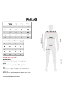 ست لباس راحتی ساده طرح‎دار گلدوزی شده مشکی مردانه برند GRIMELANGE کد 1698602733