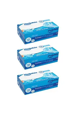دست کش متوسط تکی 3بسته قد آبی اوج برند Dolphin کد 1698489011
