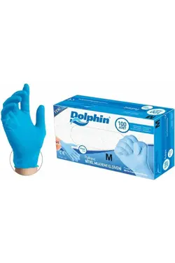 دست کش متوسط تکی 3بسته قد آبی اوج برند Dolphin کد 1698489011