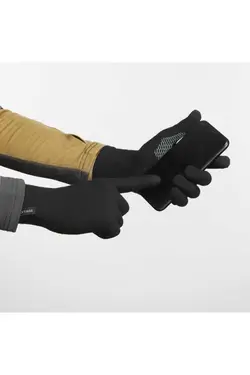 دست کش زیر پیاده روی مشکی فورکلاز برند Decathlon کد 1698488832