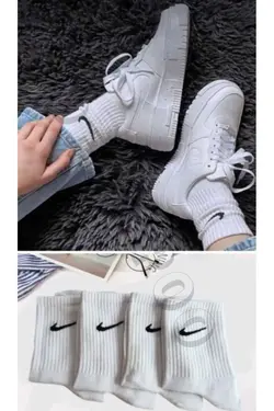 جوراب تنیس بلند 4ست برند deja poo کد 1698479439