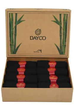 ست جوراب جعبه‎دار بامبو تابستانی رنگ کرافت مردانه مشکی برند DAYCO کد 1698479422