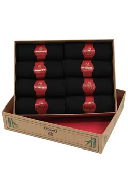 ست جوراب جعبه‎دار بامبو تابستانی رنگ کرافت مردانه مشکی برند DAYCO کد 1698479422