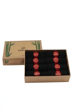 ست جوراب جعبه‎دار بامبو تابستانی رنگ کرافت مردانه مشکی برند DAYCO کد 1698479422