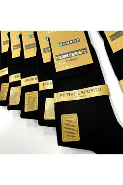 جوراب معطر بامبو مشکی مردانه برند Pierre Esposito کد 1698479183