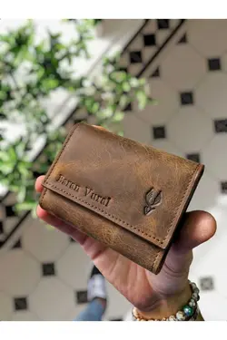 کیف پول 660100% اصل جا کارتی مردانه زنانه چرم برند Visso leather کد 1698477675