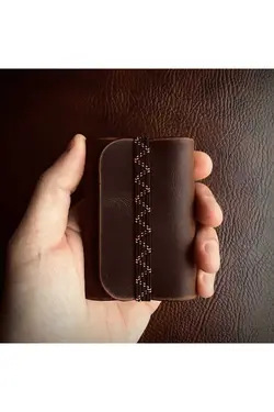 ویژه لاستیک رنگی چیزها هدایا/هدایا دارنده کارت / شخص نخل چرم واقعی &amp; 100% اصل دست ساز برند Mess collection کد 1698477673