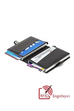 ست جا کارتی چرم مشکی اصل آدلینا 7x10cm برند Newish کد 1698476947