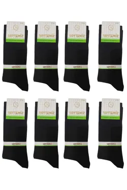 جوراب ساده 8ست سرباز مشکی برند SOYTEMİZ ÇORAP کد 1698478153