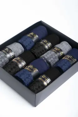 جوراب جعبه‎دار مودال ویژه 8ست مردانه برند Aytuğ کد 1698478149