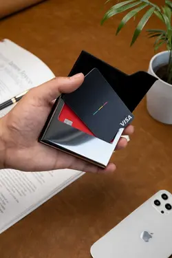 درب‎دار جا کارتی مشکی برند Niki Leather کد 1698477847