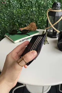 بالا عیب طرحدار 6عدد طرز کار مرحله باید باشد، مشکی چرم اصل برند Modica کد 1698476719