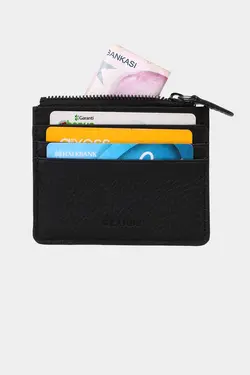 محفظه ای سکه 3603100% اصل مشکی جا کارتی زیپدار چرم برند Grande کد 1698476479
