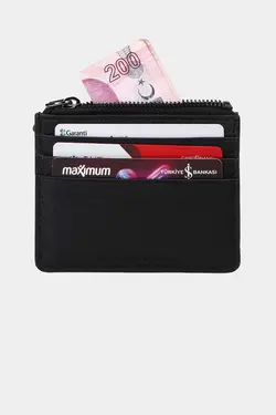 محفظه ای سکه 3603100% اصل مشکی جا کارتی زیپدار چرم برند Grande کد 1698476479