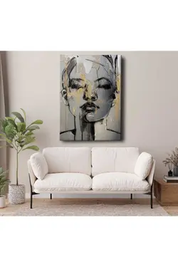 تابلو تزئینی مدرن زنانه زغال چوبی برند D&amp;O کد 1698381125