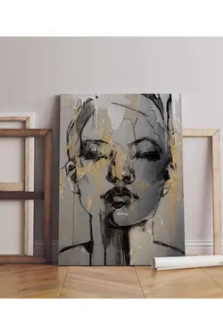 تابلو تزئینی مدرن زنانه زغال چوبی برند D&amp;O کد 1698381125