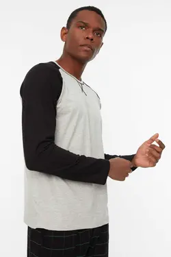 لباس راحتی بافتنی شطرنجی سبز برند TRENDYOL MAN کد 1698102130