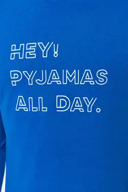 لباس راحتی متناسب چاپی آبی تیره مردانه برند TRENDYOL MAN کد 1698102126