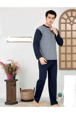 لباس راحتی جاکاردار 100پنبه ای مردانه برند Huq Moda کد 1698099799