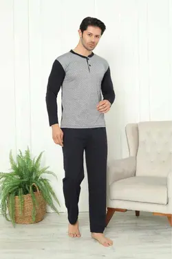 لباس راحتی جاکاردار 100پنبه ای مردانه برند Huq Moda کد 1698099799