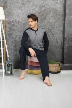 لباس راحتی جاکاردار 100پنبه ای مردانه برند Rimoli کد 1698083537