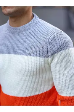 پلیور یقه گرد طرح نارنجی تکه برند Valiberta کد 1697883727