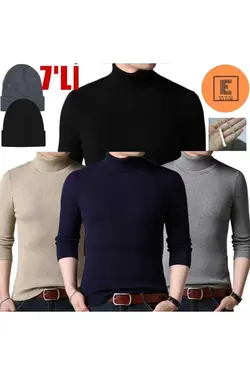 گردنبند کلاه پلیور یقه اسکی ترکیبی برند EMKA GİYİM کد 1697839268