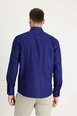 پیراهن اسلیم فیت پنبه ای آستین بلند برند Kiğılı کد 1697838664