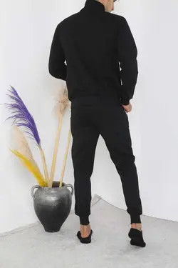 ست لباس راحتی زیپدار مشکی مردانه برند 3MODA کد 1697803931