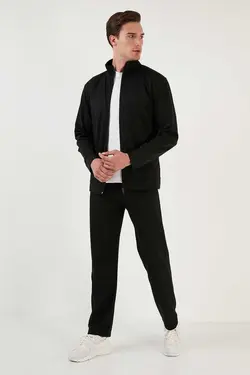 ست لباس راحتی جیب دار متناسب یقه ایستاده مردانه زیپدار برند Buratti کد 1697802132