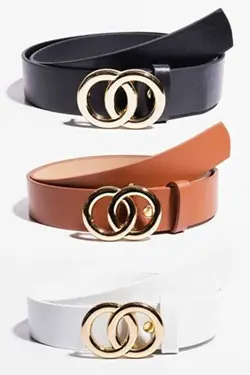 کمر زنانه سگک دار طلایی برند BRAND&amp;BELT کد 1696564267